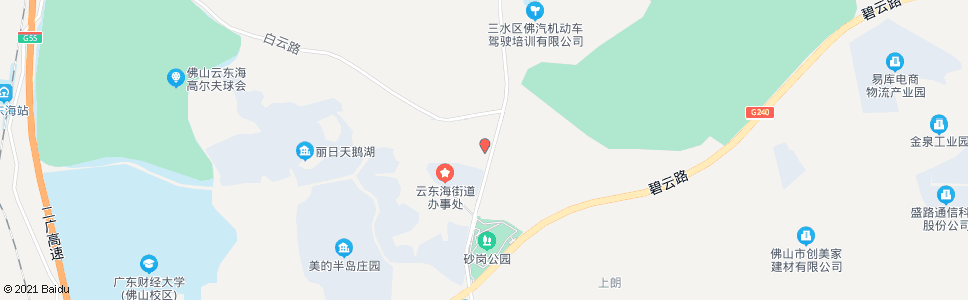 佛山云东海街道办_公交站地图_佛山公交_妙搜公交查询2024