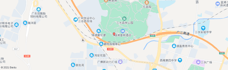 佛山绿湖温泉度假酒店_公交站地图_佛山公交_妙搜公交查询2025