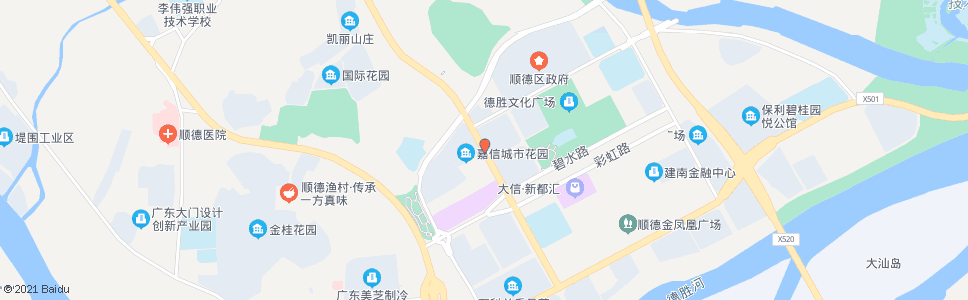 佛山嘉信城市花园_公交站地图_佛山公交_妙搜公交查询2024