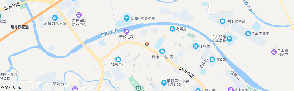 佛山福盈酒店_公交站地图_佛山公交_妙搜公交查询2024