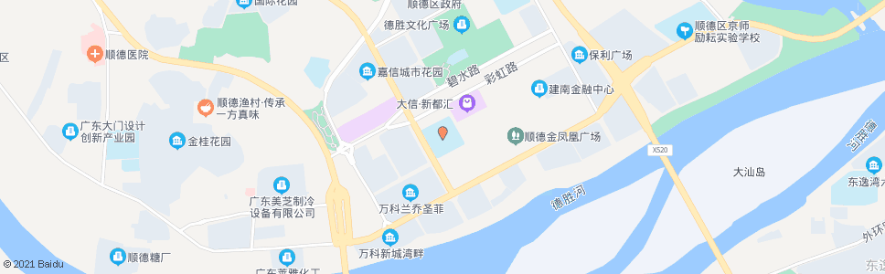 佛山顺德一中德胜学校_公交站地图_佛山公交_妙搜公交查询2024