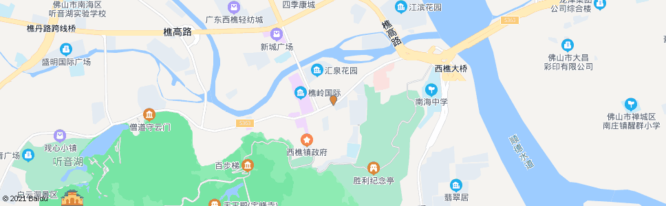 佛山西樵永安站_公交站地图_佛山公交_妙搜公交查询2025