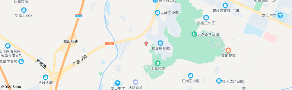 佛山龙峰天湖村_公交站地图_佛山公交_妙搜公交查询2025