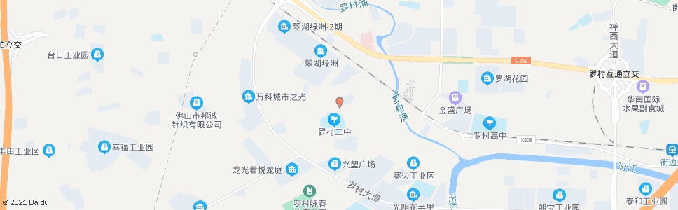 佛山罗北新村_公交站地图_佛山公交_妙搜公交查询2024