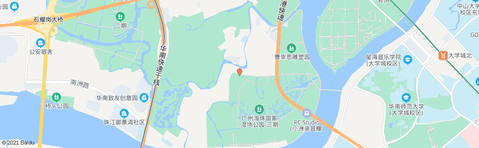 广州小洲村口_公交站地图_广州公交_妙搜公交查询2025