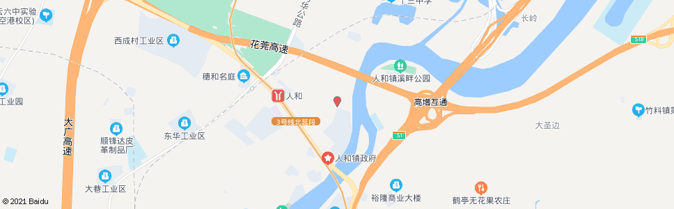 广州人和北后东街口_公交站地图_广州公交_妙搜公交查询2025