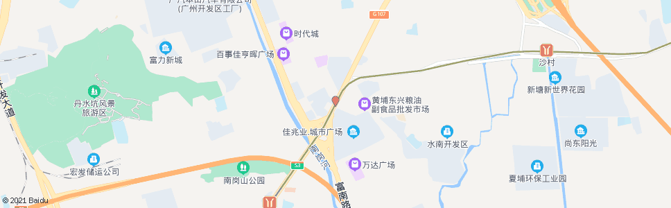 广州东兴市场(广深公路)_公交站地图_广州公交_妙搜公交查询2025