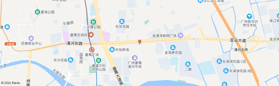 广州清河市场_公交站地图_广州公交_妙搜公交查询2024