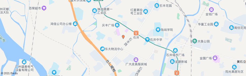 广州石井庆丰总站_公交站地图_广州公交_妙搜公交查询2025