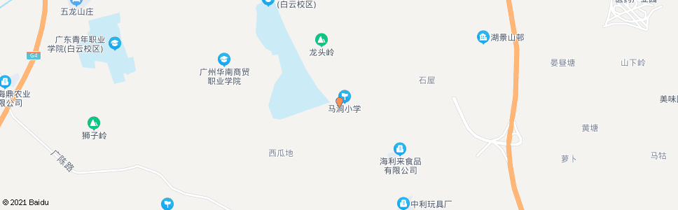 广州马洞小学(临时站)_公交站地图_广州公交_妙搜公交查询2024