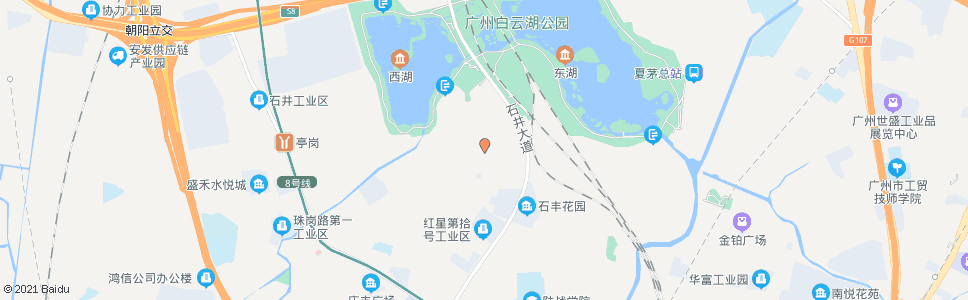 广州石井大道(红星村)_公交站地图_广州公交_妙搜公交查询2024