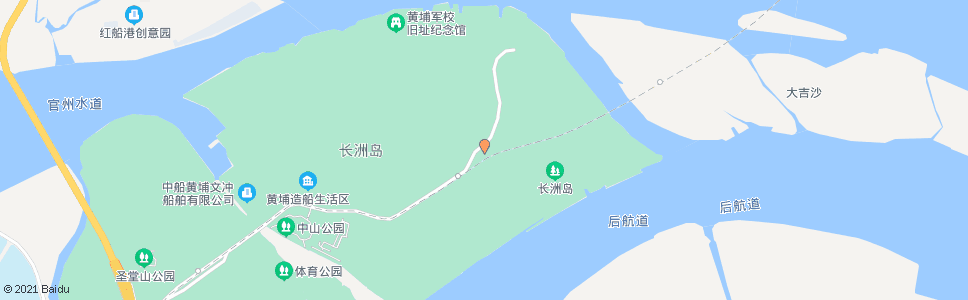 广州长洲岛小学_公交站地图_广州公交_妙搜公交查询2025