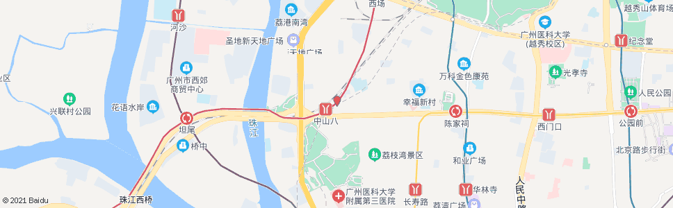 广州中山八路总站_公交站地图_广州公交_妙搜公交查询2024