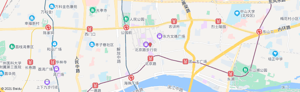 广州北京路口_公交站地图_广州公交_妙搜公交查询2024