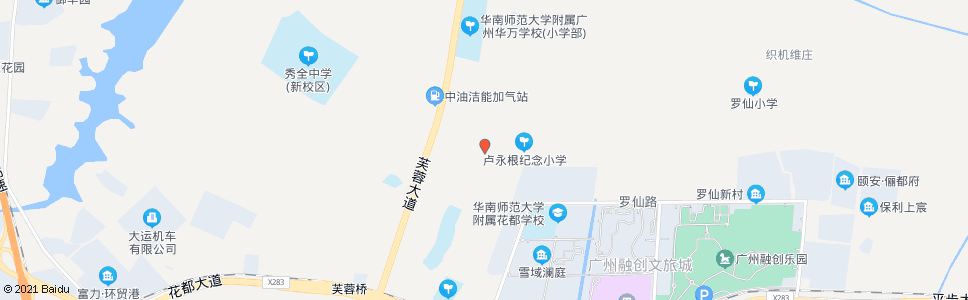 广州长岗路口(东边)_公交站地图_广州公交_妙搜公交查询2025