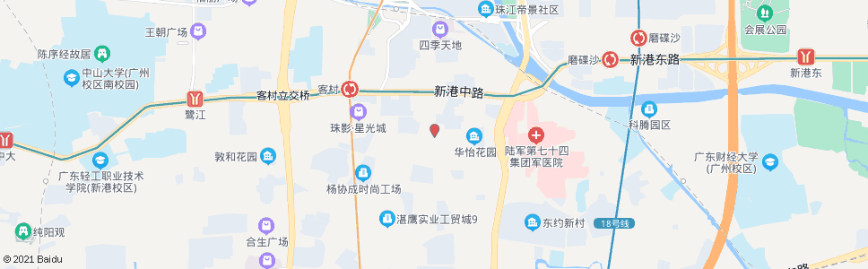 广州赤岗路_公交站地图_广州公交_妙搜公交查询2024