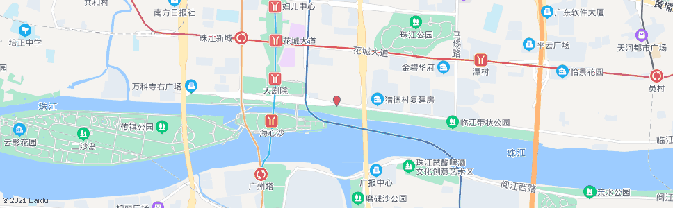 广州临江大道中_公交站地图_广州公交_妙搜公交查询2025