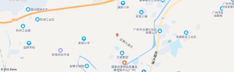 广州旗新村_公交站地图_广州公交_妙搜公交查询2025