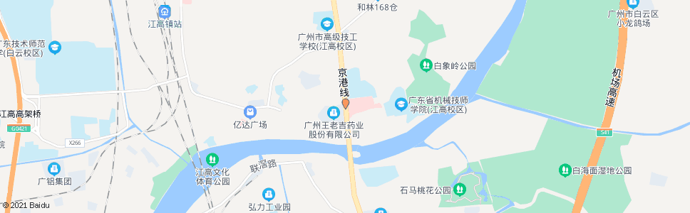 广州江村大桥北_公交站地图_广州公交_妙搜公交查询2025