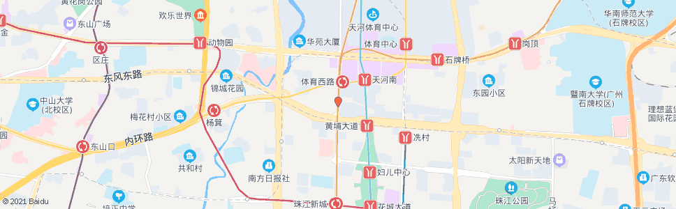 广州体育西横街路口_公交站地图_广州公交_妙搜公交查询2024