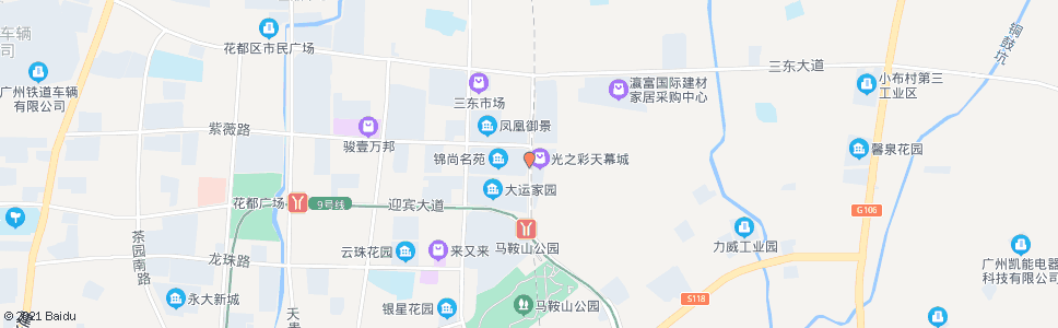 广州百寿南路_公交站地图_广州公交_妙搜公交查询2025