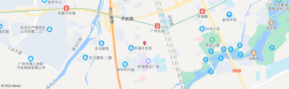 广州新街小学_公交站地图_广州公交_妙搜公交查询2024