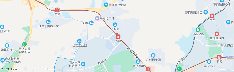 广州地铁金峰站(保利林语山庄)_公交站地图_广州公交_妙搜公交查询2024