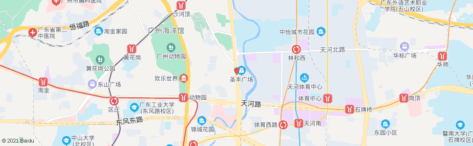 广州跃进路中_公交站地图_广州公交_妙搜公交查询2025