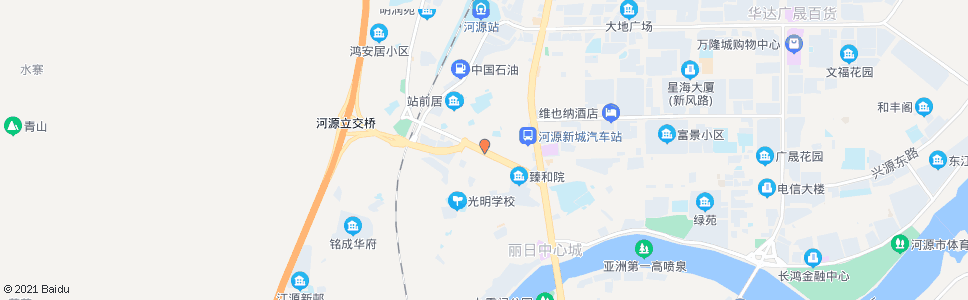 河源万绿大道路口_公交站地图_河源公交_妙搜公交查询2024