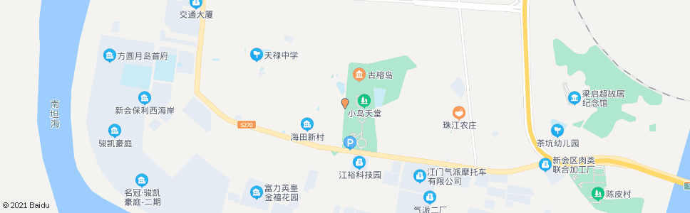 江门天马五村_公交站地图_江门公交_妙搜公交查询2024