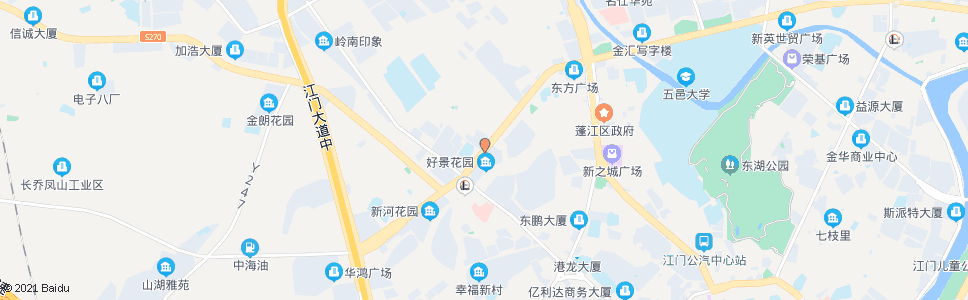 江门东风乡路口_公交站地图_江门公交_妙搜公交查询2024