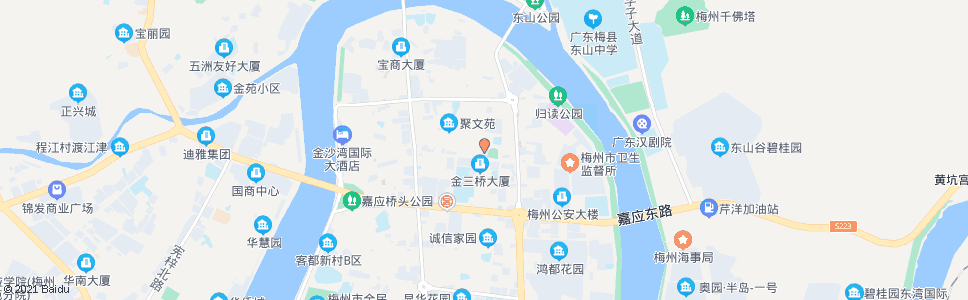 梅州群众艺术馆_公交站地图_梅州公交_妙搜公交查询2024