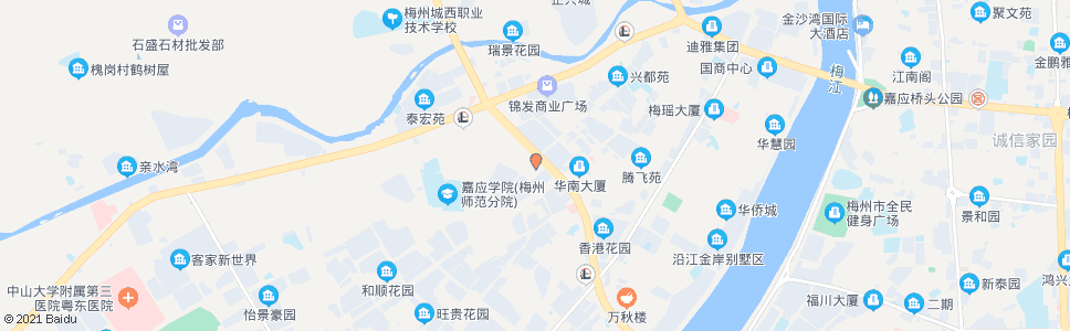 梅州巡警大楼_公交站地图_梅州公交_妙搜公交查询2024