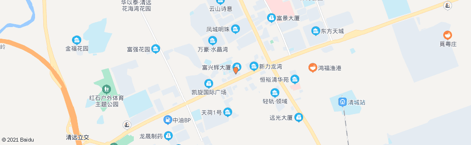 清远横荷街道办事处_公交站地图_清远公交_妙搜公交查询2025