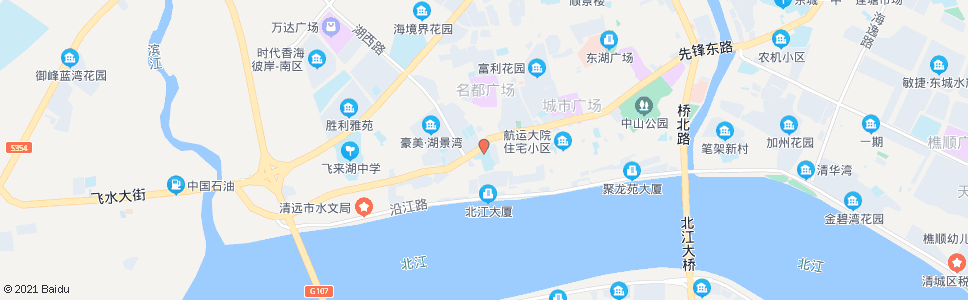 清远后街中学_公交站地图_清远公交_妙搜公交查询2025