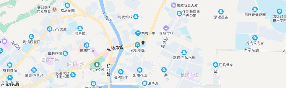清远东城中心小学(东城第一中学)_公交站地图_清远公交_妙搜公交查询2025