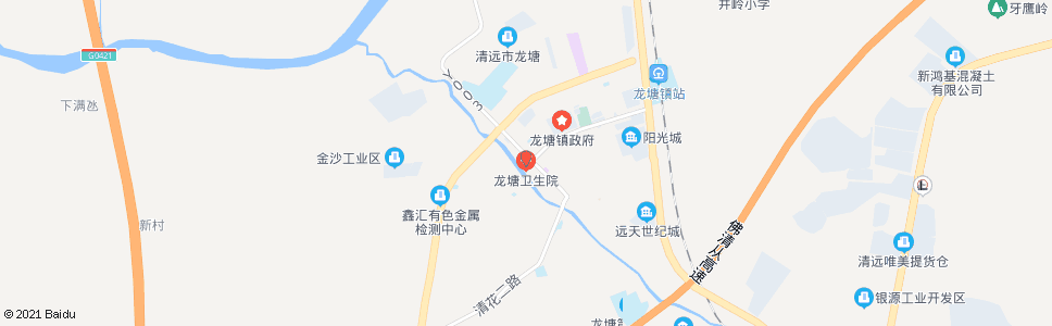 清远龙塘医院_公交站地图_清远公交_妙搜公交查询2025