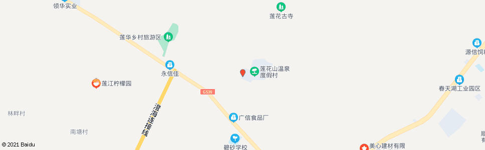 汕头莲花山温泉度假村_公交站地图_汕头公交_妙搜公交查询2024