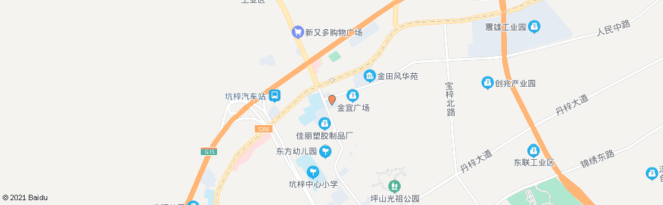 深圳坑梓街道办_公交站地图_深圳公交_妙搜公交查询2025