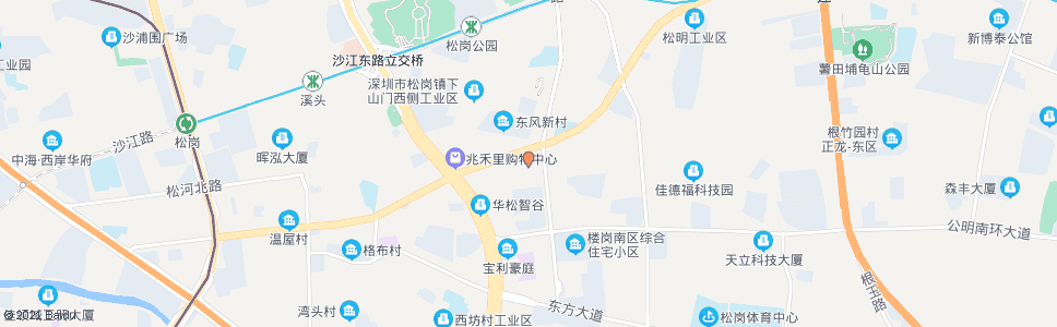 深圳松岗老年院_公交站地图_深圳公交_妙搜公交查询2025