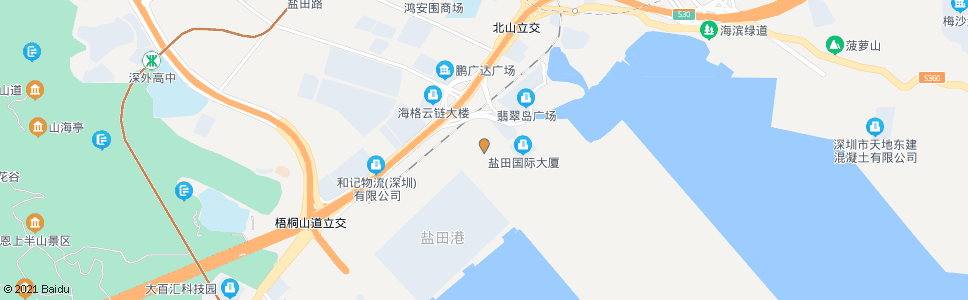 深圳盐田港保税区_公交站地图_深圳公交_妙搜公交查询2025