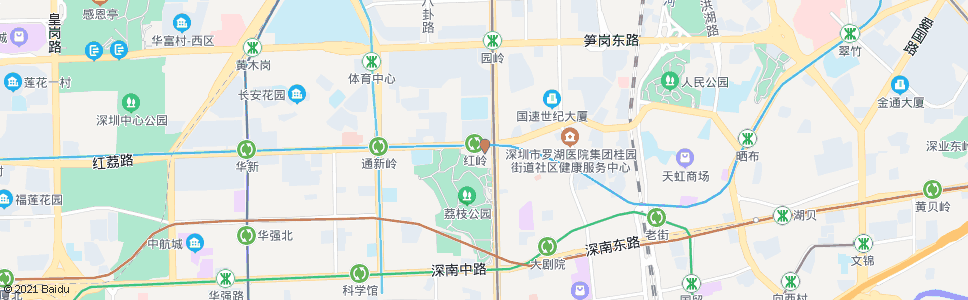 深圳红岭路口_公交站地图_深圳公交_妙搜公交查询2025