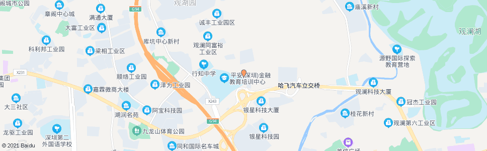 深圳观澜爱心家园_公交站地图_深圳公交_妙搜公交查询2024