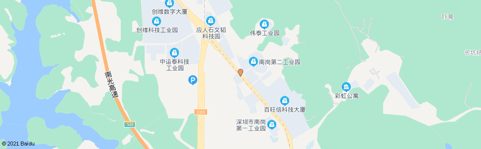 深圳阳光工业区_公交站地图_深圳公交_妙搜公交查询2025