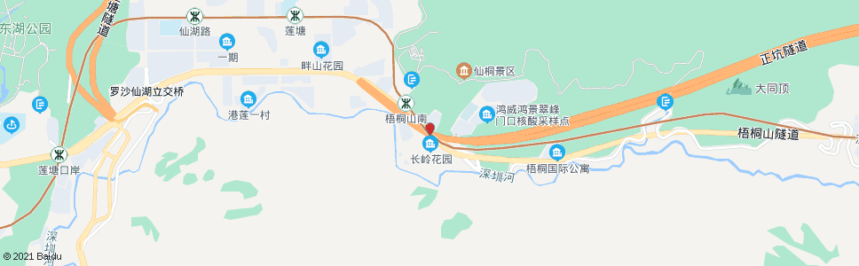 深圳长岭沟_公交站地图_深圳公交_妙搜公交查询2024