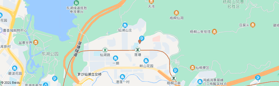 深圳梧桐山新居_公交站地图_深圳公交_妙搜公交查询2024