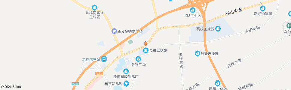 深圳坑梓市场(深圳)_公交站地图_深圳公交_妙搜公交查询2024