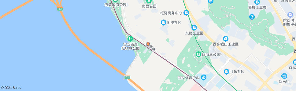 深圳海滨新村_公交站地图_深圳公交_妙搜公交查询2024