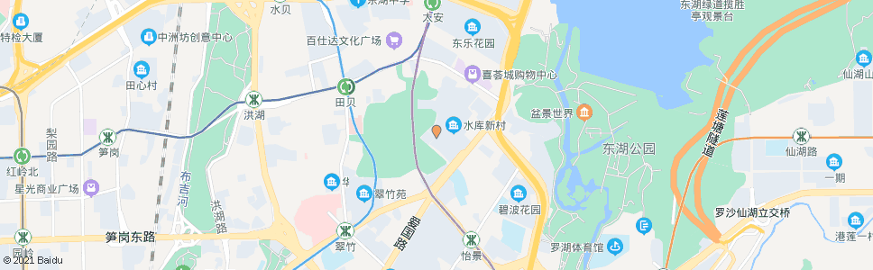 深圳水库新村1_公交站地图_深圳公交_妙搜公交查询2025