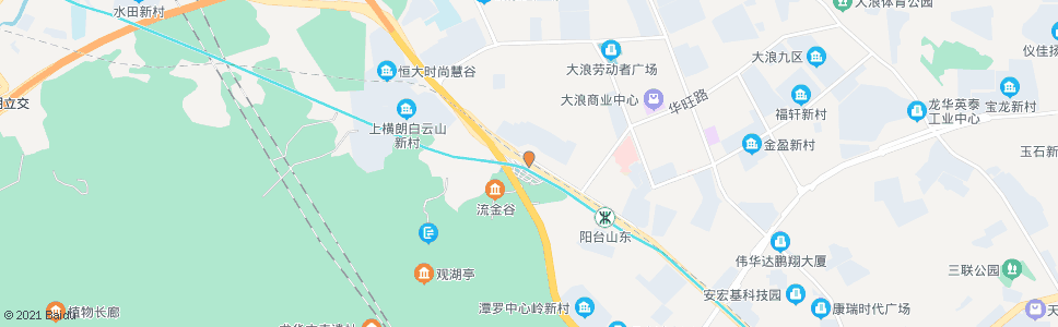 深圳下横朗村_公交站地图_深圳公交_妙搜公交查询2025